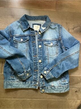 Mudd Distressed Denim Jacket L